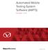 Automated Mobile Testing System Software (AMTS) DATA SHEET / 4T-021
