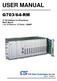 USER MANUAL G703/64-RM. G Kbps Co-Directional Rack Mount 1 to 13 Ports or 12 Ports + SNMP