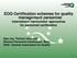 EOQ Certification schemes for quality management personnel international harmonized approaches for personnel certification