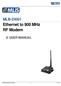 Ethernet to 900 MHz RF Modem