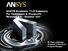 ANSYS Academic 11.0 Summary For Customers & Prospects Revision 4.0 October 2007