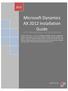 Microsoft Dynamics AX 2012 Installation Guide
