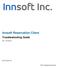 Innsoft Reservation Client. Troubleshooting Guide. Rev. 10/12/ Innsoft, Inc. IRC Troubleshooting Guide