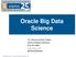Oracle Big Data Science