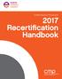 Certified Meeting Professional Recertification Handbook