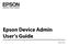 Epson Device Admin User s Guide NPD EN