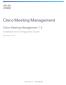Cisco Meeting Management
