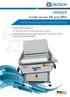 BUSCH. cutting material preparation outside the guillotine. JOGGER model series BR and BRA