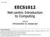 EECS1012. Net-centric Introduction to Computing. Lecture Introduction to Javascript