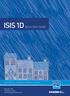 ISIS 1D. Quick Start Guide. Cost effective, integrated software solutions ch2mhill.com/isis