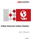 Video Intercom Indoor Station. User Manual UD02905B