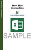 Excel 2016 Intermediate SAMPLE