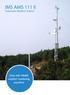 IMS AMS 111 II. Automatic Weather Station. Easy and reliable weather monitoring anywhere