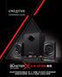 EXPERIENCE GUIDE KRATOS S5 CUSTOMIZABLE 2.1 USB AUDIO GAMING SPEAKERS WITH RGB LIGHTING