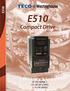 E510. Compact Drive IP 20/ NEMA HP (230V) 1-75 HP (460V)