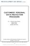 CUSTOMERS PERSONAL DATA PROTECTION PROCEDURE