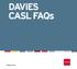 DAVIES. CASL FAQs. dwpv.com
