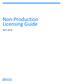 Non-Production Licensing Guide. April 2018
