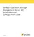 Veritas Operations Manager Management Server 6.0 Installation and Configuration Guide