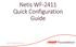 Netis WF-2411 Quick Configuration Guide NTC November TCS Webinar 1
