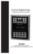 CONCERTONE ZX300 OPERATING INSTRUCTIONS CD/MP3/AM/FM/WEATHER BAND HIGH POWER DIGITAL ENTRAINMENT SYSTEM