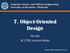 7. Object-Oriented Design