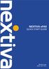 NEXTIVA vfax QUICK START GUIDE. Nextiva.com (800)