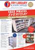 EVERYDAY SALE PRICES. Library Essentials.  SHELVING DISPLAY BOOK PROTECTION EQUIPMENT FURNITURE LABELLING.