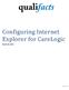 Configuring Internet Explorer for CareLogic