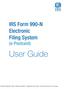 User Guide. IRS Form 990-N Electronic Filing System (e-postcard)