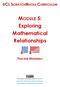 MODULE 5: Exploring Mathematical Relationships