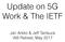 Update on 5G Work & The IETF. Jari Arkko & Jeff Tantsura IAB Retreat, May 2017