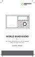 WORLD BAND RADIO. AM/FM RDS/SW/L W/ DAB radio with LCD backlight OWNER S MANUAL