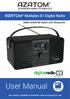 AZATOM Multiplex D1 Digital Radio. DAB+/DAB/FM Radio with Bluetooth. User Manual. This manual is available to download online at