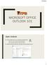 MICROSOFT OFFICE OUTLOOK 101