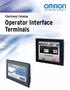 Electronic Catalog Operator Interface Terminals
