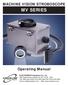 MV SERIES MACHINE VISION STROBOSCOPE. Operating Manual