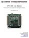 GPIO-MM User Manual. FPGA-based PC/104 Counter/Timer and Digital I/O Module. User Manual v1.04