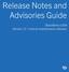 Release Notes and Advisories Guide. BlackBerry UEM Version 12.7 and all maintenance releases