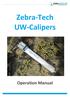 Zebra-Tech UW-Calipers