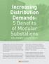 Increasing Distribution Demands: 5 Benefits of Modular Substations