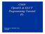 CS418 OpenGL & GLUT Programming Tutorial (I) Presented by : Wei-Wen Feng 1/30/2008