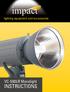 impact INSTRUCTIONS VC-500LR Monolight lighting equipment and accessories