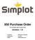 850 Purchase Order X12/V4010/850: 850 Purchase Order Version: 1.0 Company: JR Simplot Company Publication: 6/1/2016 Notes: