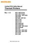 Unified POS Utility Manual Thermal Printers