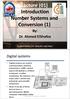 Lecture (01) Introduction Number Systems and Conversion (1)