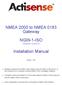 NMEA 2000 to NMEA 0183 Gateway NGW-1-ISO. Installation Manual