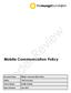 Mobile Communication Policy