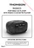 RK200CD PORTABLE CD PLAYER WITH RADIO & CASSETTE PLAYER OPERATING INSTRUCTIONS