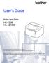 User s Guide HL-1208 HL-1218W. Brother Laser Printer